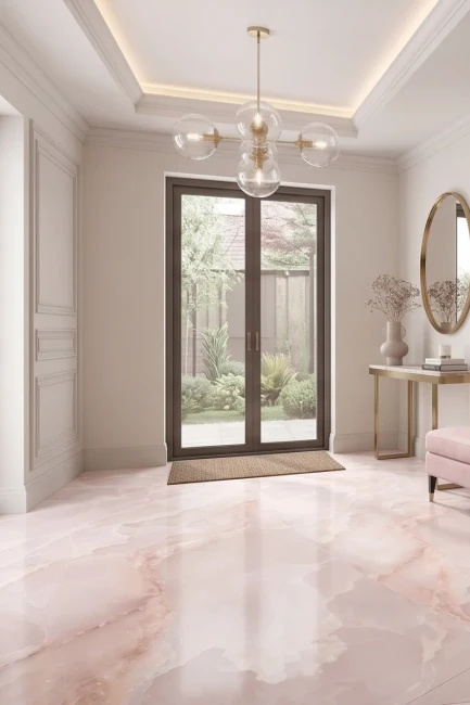 Tele di Marmo Onyx Pink 120x278 Lappato Imitacja Kamienia