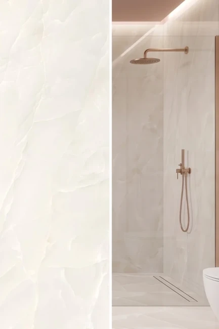 Gres Tele di Marmo Onyx Ivory Full Lappato Imitacja Onyksu | 120x278 cm