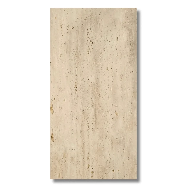 Trawertyn Bianco Classic Vein Cut Szczotkowany 61x30,5x1,2 cm