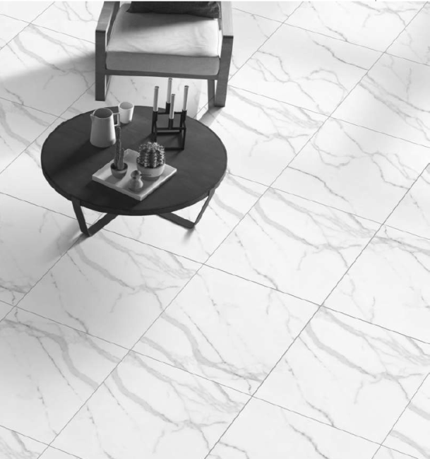 Gres Marble Calacatta Lite polerowany 60x60x0,9 cm