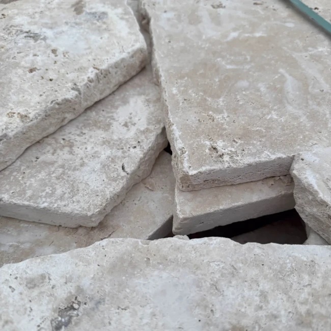 Trawertyn Ivory Classic Mix Dzikówka 3 cm | Kamień na taras i chodnik