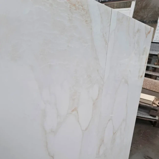 Gres Marble Ice Gold Polerowany 120x60x0,9 cm