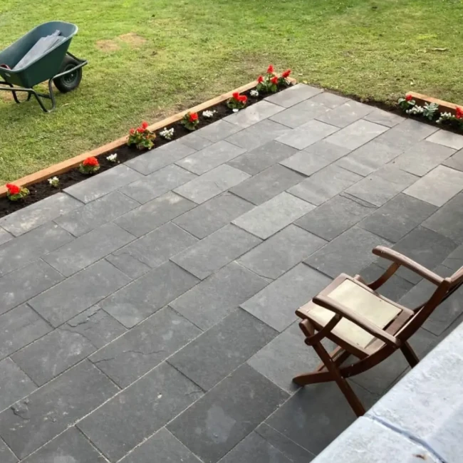 Płytka Wapienna Kadappa Black Naturalna Bębnowana 40x60 3c