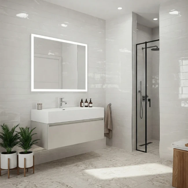 Płytka Ścienna | Glazura Snow White Połysk 30x60x0,8 cm