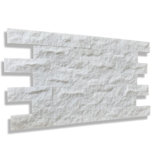 Kamień dekoracyjny marmurowy Pure White Brick 7x30