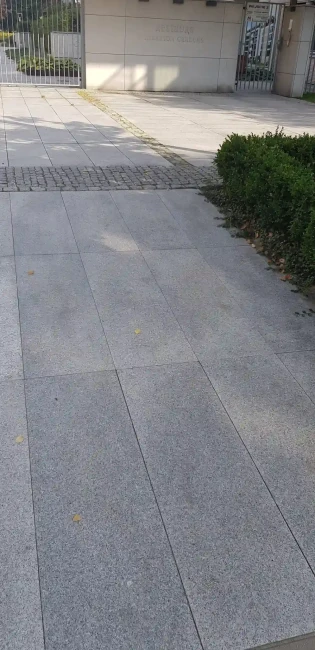 Płytka granitowa szara płomieniowana G603 120x60x3