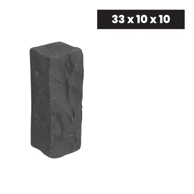Ogrodowa Palisada Łupana G690 Bazalt Black 33x10x10 cm