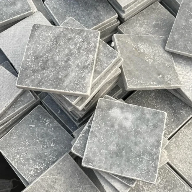 Kamień dekoracyjny Marmur Bębnowany Sky Blue 30,5x30,5x1 cm