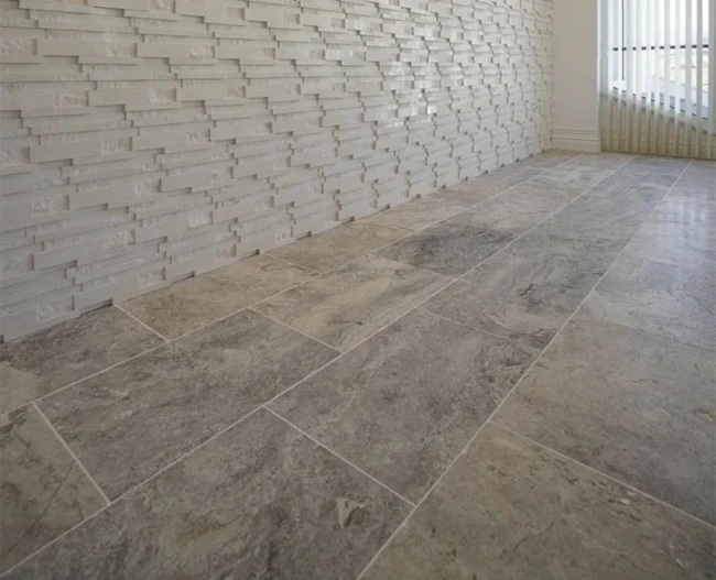 Trawertyn Silver Export Bębnowany 40,6x61x1,2 cm