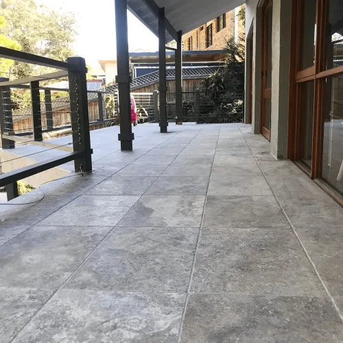 Trawertyn Silver Export Bębnowany 40,6x61x1,2 cm