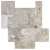 Trawertyn Silver Latte Bębnowany 3 cm | Komplet Rzymski 0,742 m2