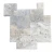 Trawertyn Silver Premium Bębnowany 1,2 cm | Komplet Rzymski 0,742 m2