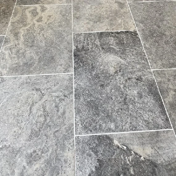 Trawertyn Silver Premium Bębnowany 1,2 cm | Komplet Rzymski 0,742 m2