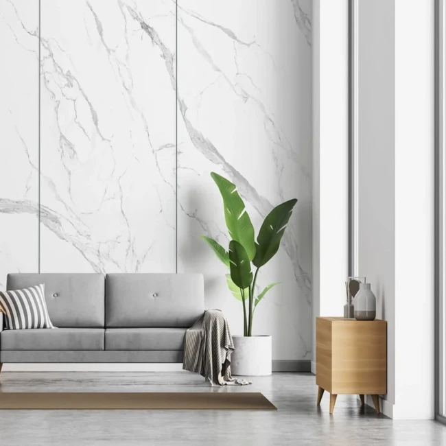 Płyta Węglowa WPC Carrara Matowa 280x112x0,8 cm