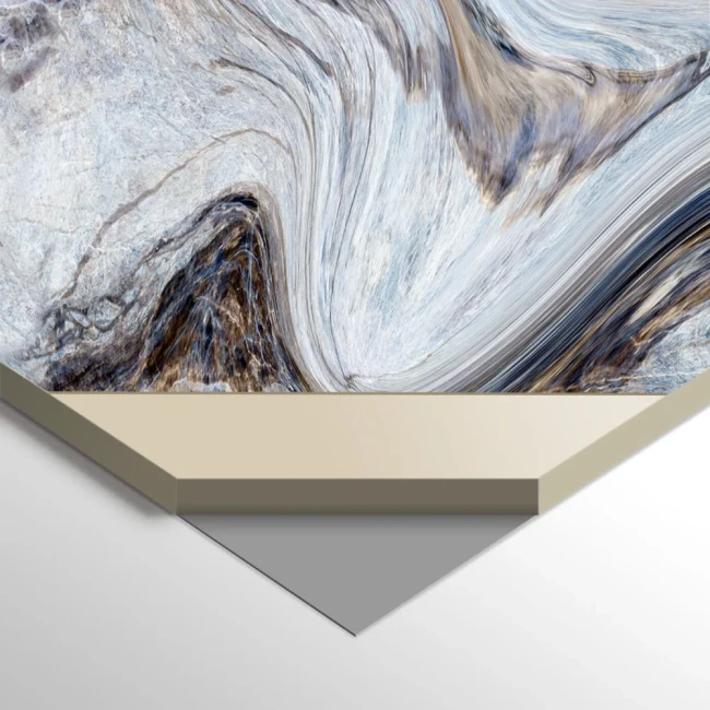 Płyta Węglowa WPC Blue Art Matowa | 280x112x0,8 cm