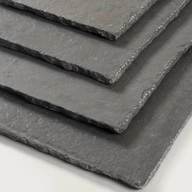 Tandur Graue Kalksteinfliese, halbpoliert, getrommelt, 20 x 20 x 1,5 cm