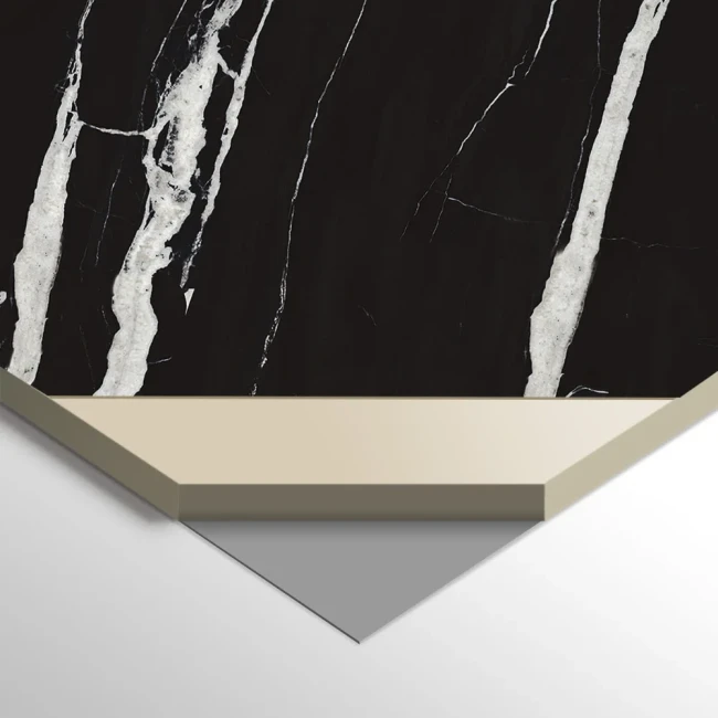 WPC Carbon Diele Nero Glänzend 280x112x0,8 cm