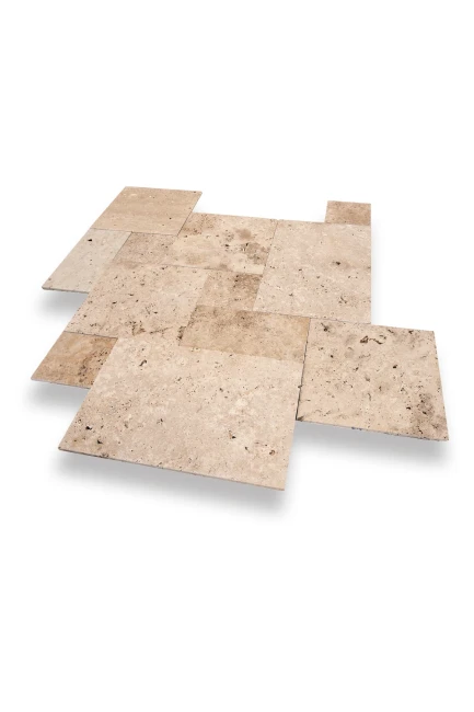 Trawertyn Blend Mix Bębnowany 1,2 cm | Komplet Rzymski 0,742 m2