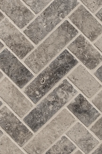 Kamień Dekoracyjny Trawertyn Ash Bębnowany 7,5×15x1 cm