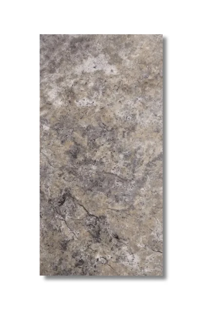 Trawertyn Ash Argent Antykowany Bębnowany 3 cm 40,6×61 cm | Płytka ogrodowo-tarasowa