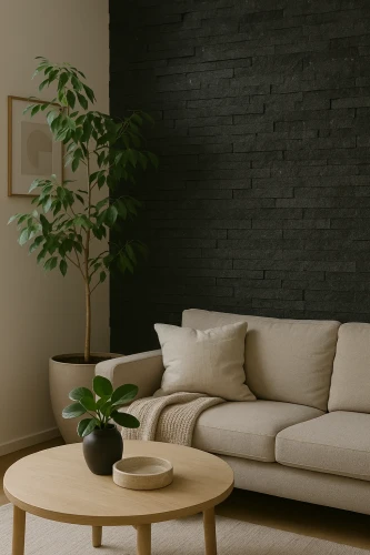 Kamień Dekoracyjny Kwarcytowy Czarny Stackstone Black 10x36 cm