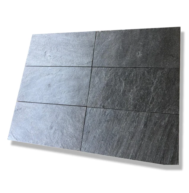 Płytka kwarcytowa Silver Grey naturalna 60x30x1,2 cm
