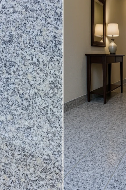 Płytka Granitowa Szara Polerowana G602 Bianco Sardo 37x35x2 cm