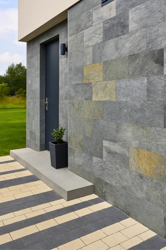 Kamień elewacyjny kwarcytowy Silver Shine 30x60 cm