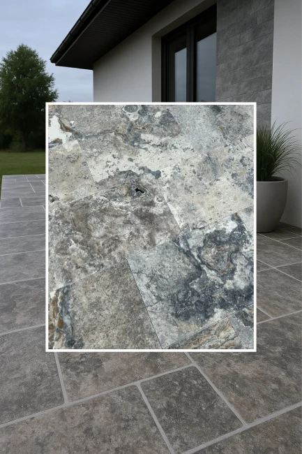 Próbka Trawertyn Silver Ash