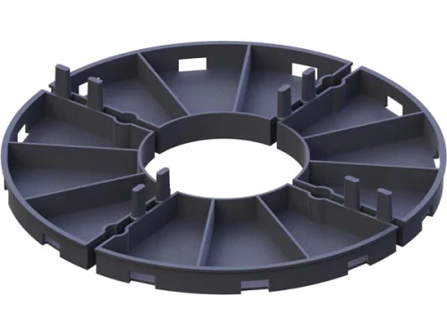 Plastikowa podkładka podpora tarasowa pod płyty 10 mm czarna DDP010