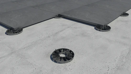 Plastikowa podkładka podpora tarasowa pod płyty 10 mm czarna DDP010