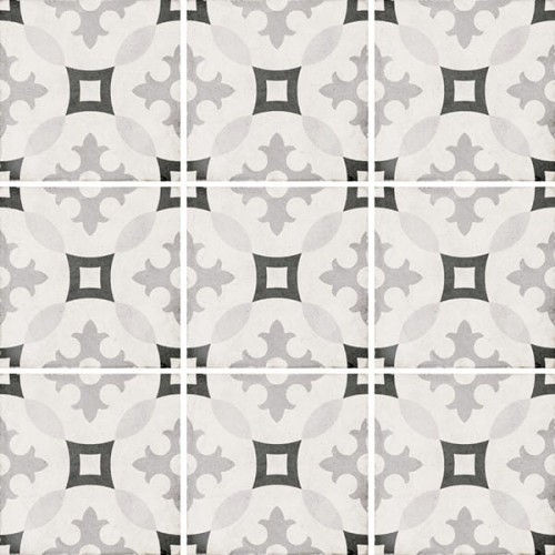 Płytka Art Nouveau Karlsplatz Grey Matowa 20x20 cm