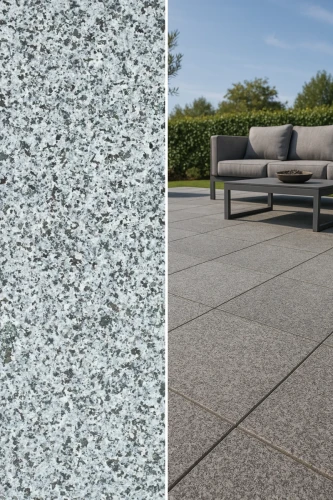 Płytka granitowa Dark Grey New G654 płomieniowana 60x60x3 cm