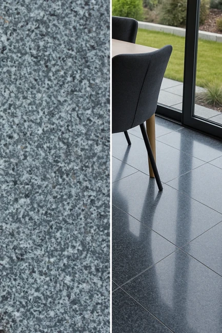 Płytka granitowa Dark Grey New G654 polerowana 60x60x1,5 cm