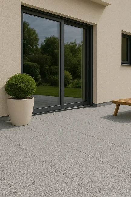 Płytka granitowa Dark Grey New G654 płomieniowana 60x60x1,5 cm