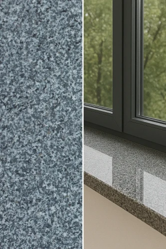 Parapet granitowy grafitowy polerowany G654 NEW 182x33x2 cm