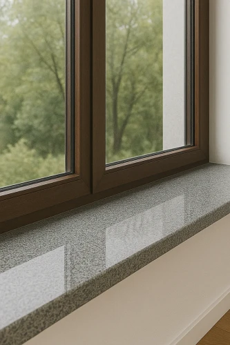 Parapet granitowy grafitowy polerowany G654 NEW 92x33x2 cm