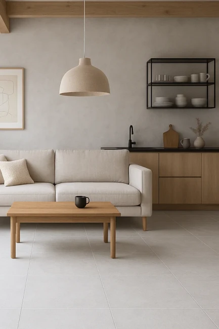 Gres Cement Light Grey matowy 60x60x0,8 cm