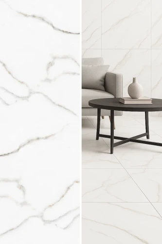 Gres Marble Calacatta Lite polerowany 60x60x0,9 cm