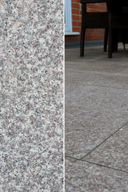 Płytka granitowa brązowa płomieniowana G664 60x60x1,5 cm