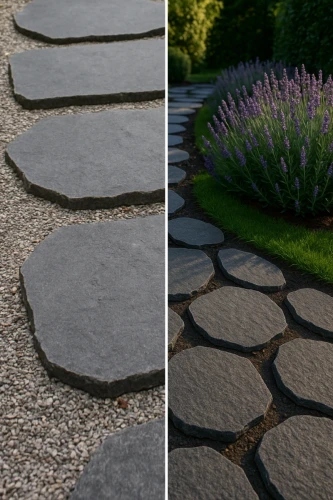 Kamień na ścieżki | Płytki ogrodowe G690 Bazalt Black Płomieniowany 40x60x3 cm