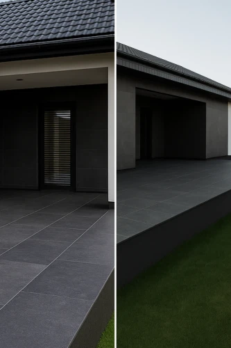 Płytka granitowa płomieniowana Bazalt Black G690 60x60x3 cm