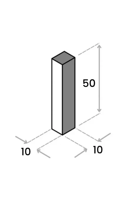 Ogrodowa Palisada Granitowa G603 50x10x10 cm
