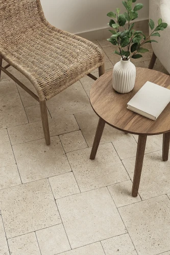 Trawertyn Ivory Classic Mix Bębnowany 1,2 cm | Komplet Rzymski 0,742 m2