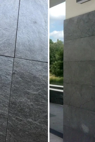 Płytka kwarcytowa Silver Grey naturalna 60x30x1,2 cm