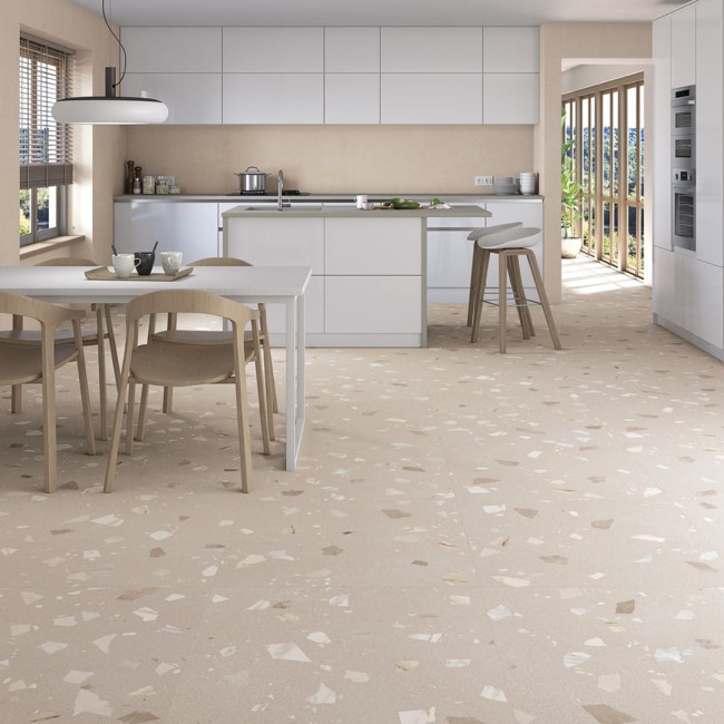 Płytka Gresowa Elburg Ribe-R Beige Matowa 80x80 cm