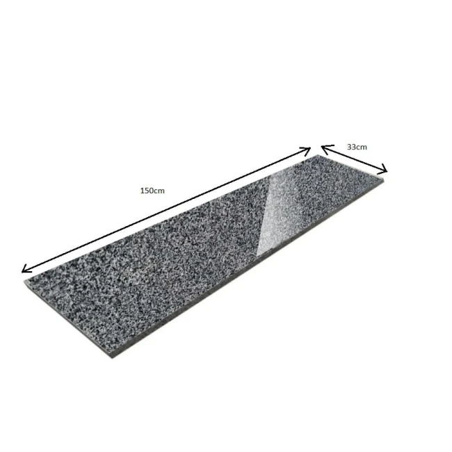 Parapet Stopnica granitowa polerowana Dark Grey New G654 150x33x2 cm