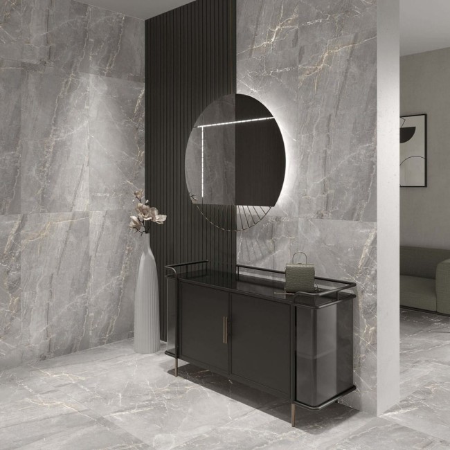 Płytka gresowa Ceramica Charme Grey 60x120