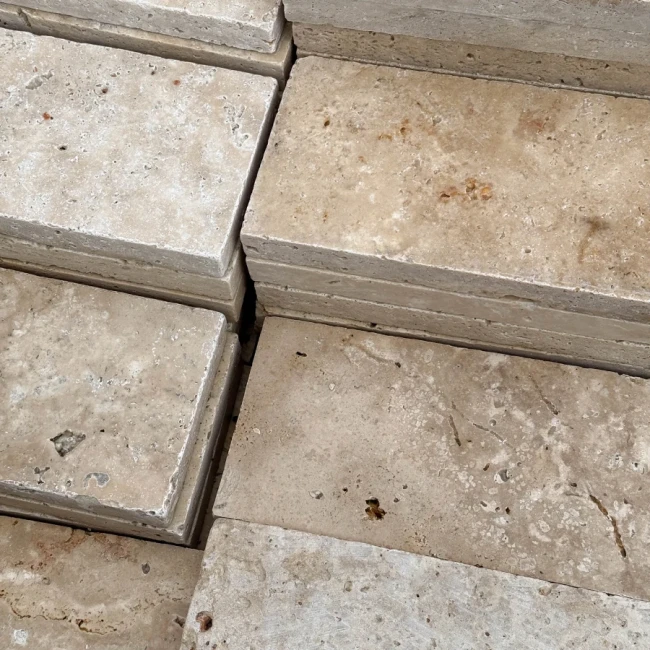 Trawertyn Blend Mix Bębnowany 10x30,5x1 cm