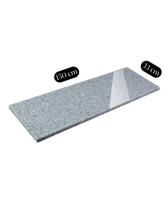 Stopnica Granitowa G603 Szary Polerowany 150x33x2 cm